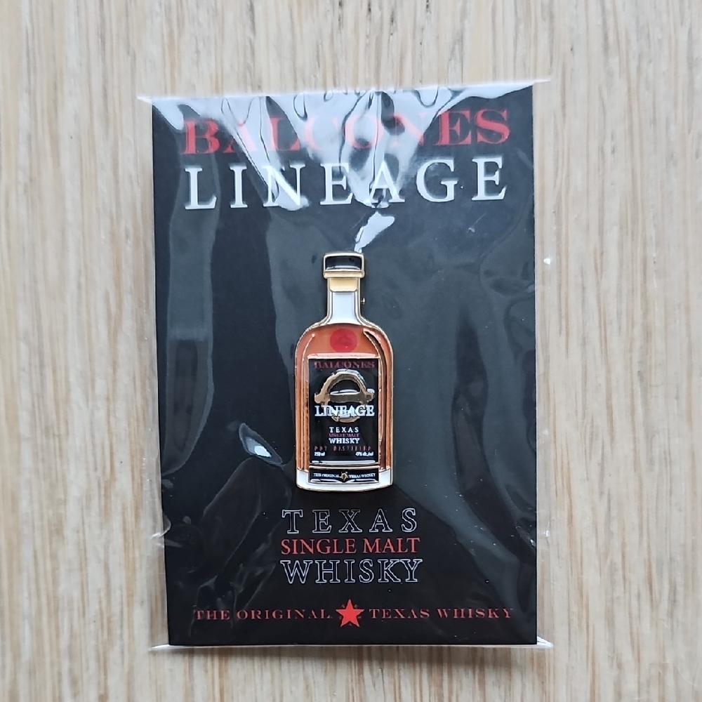NWOT Balcones Lineage Texas Single Malt Whisky Pin